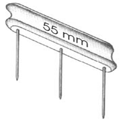 Fixe trace droit 3 aiguilles 55 mm
