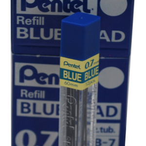 Mine 0.7 bleu Pentel étui de 12 mines