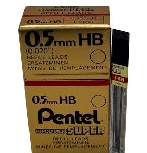 Mine HB en 0.5 étui de 12 mines