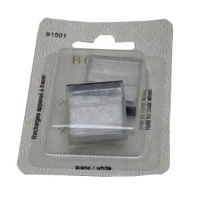 Recharges traceur bohin blanc x2