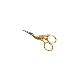 Ciseaux Bohin broderie cigogne 9 cm dore
