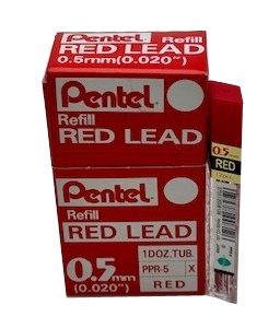 Mine 0.5 en 6h rouge étui de 12 mines