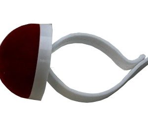 pelote tissu bracelet plastique