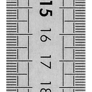 Reglet inox 2 faces 30 cm x 3 cm  semi rigide