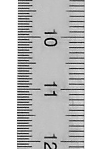 Reglet inox 2 faces 20 cm